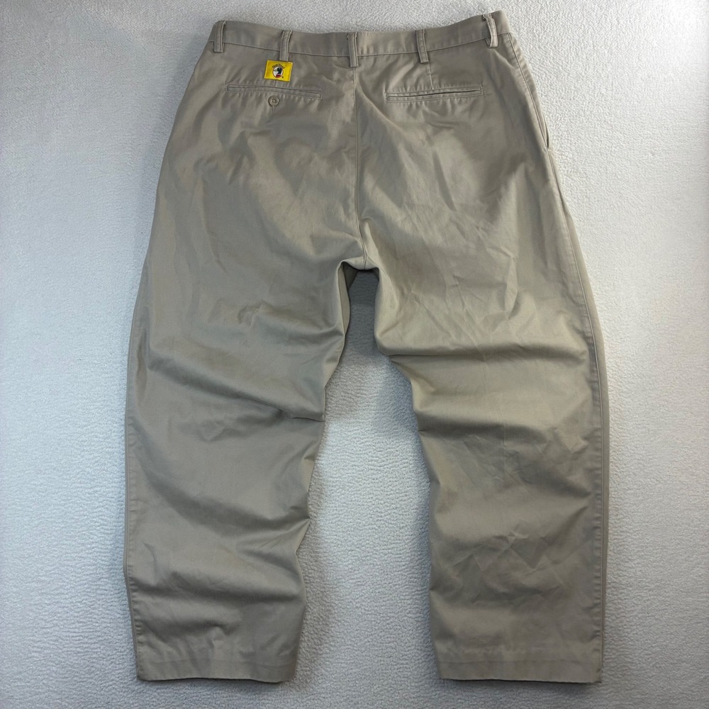 Duck Head Chino Pants Men 38x29 Beige Pleated Cotton Preppy Classic Khaki Casual